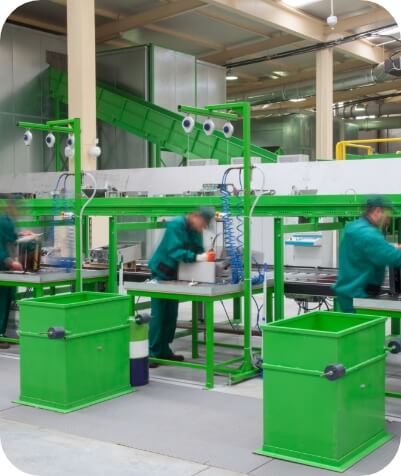 Non-ferrous metals
recycling plant