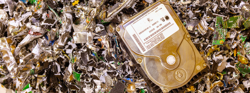 Shredding and destruction of data and brand